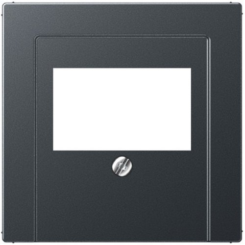 Лицевая панель Jung EcoProfi для 2-м. розетки USB/аудио антрацит картинка